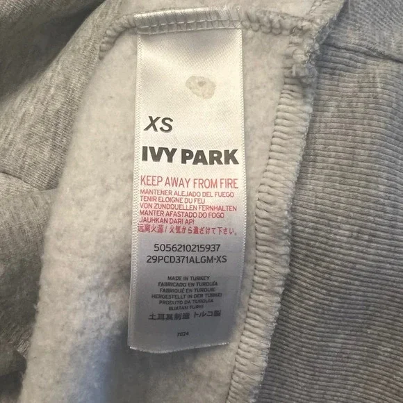 Ivy Park Oversized Long Sweatshirt Tunic Mini Dress XS - Picture 6 of 7